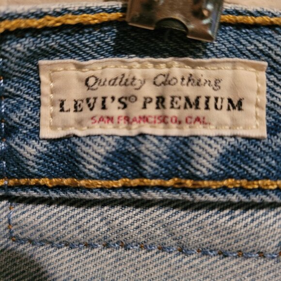 Levi’s 501 Ripped Blue, Straight Leg Jeans – Size 2 - Picture 4 of 5